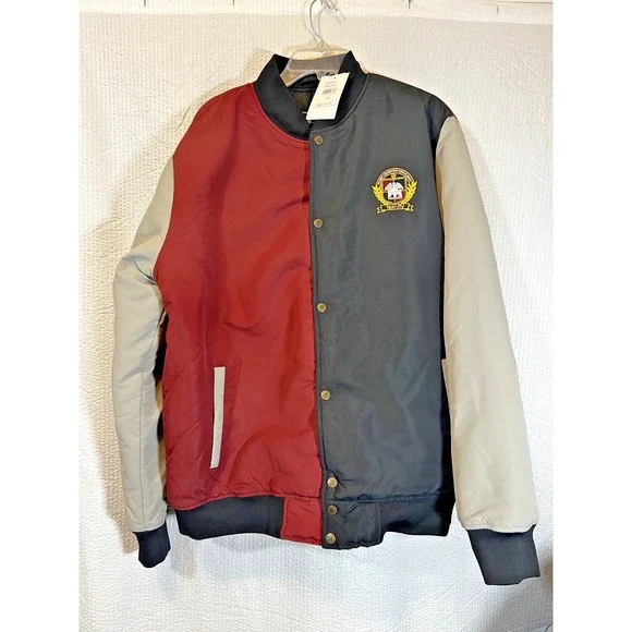 NWT Born Fly ColorBlock Red Black Jacket Pockets Large Hit Men's Sz XXL 2XL - Picture 1 of 8